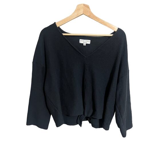 Texture & Thread Madewell  Textured Tie Front Top 2X - Picture 1 of 5